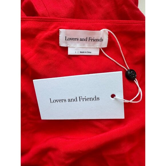 NWT Lovers and Friends Rosalie Mini Dress in Bright Red One-Shoulder Asy… - Picture 8 of 10